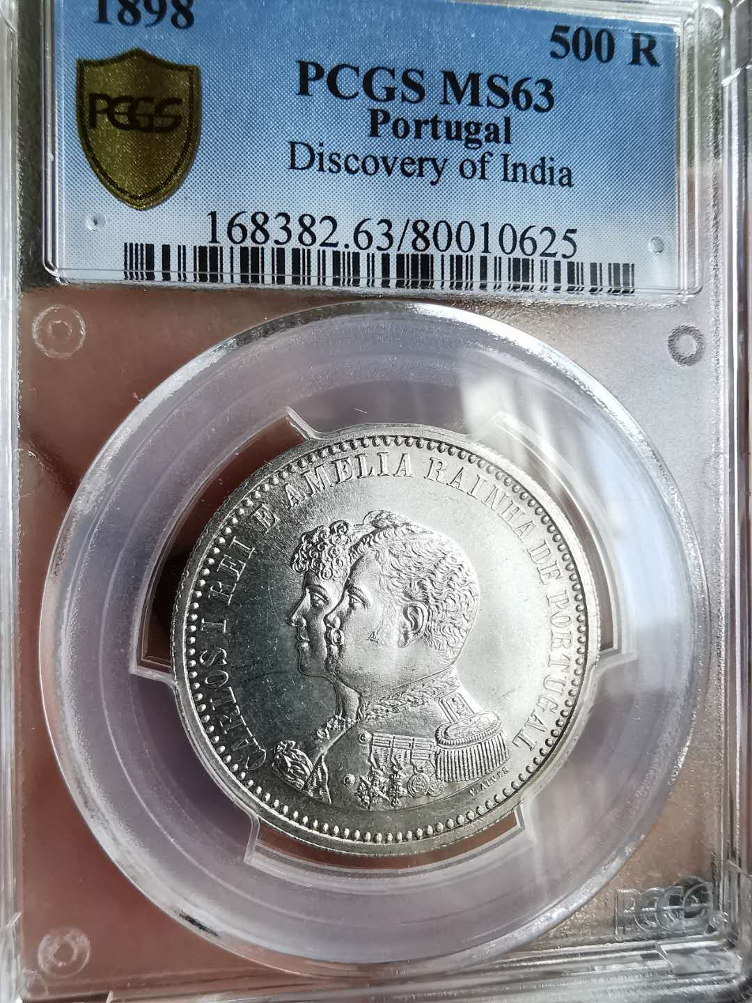 凡希社世界钱币微拍第一百五十七期 1898葡萄牙发现印度500R PCGS-MS63