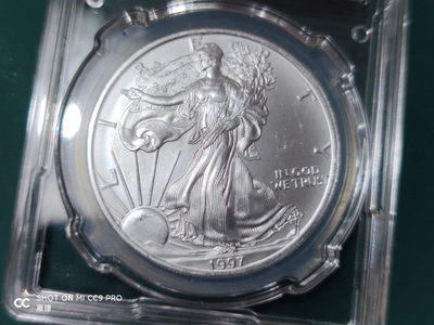 燕姐换藏第四十二场 1997年美国行走女神银币一盎司