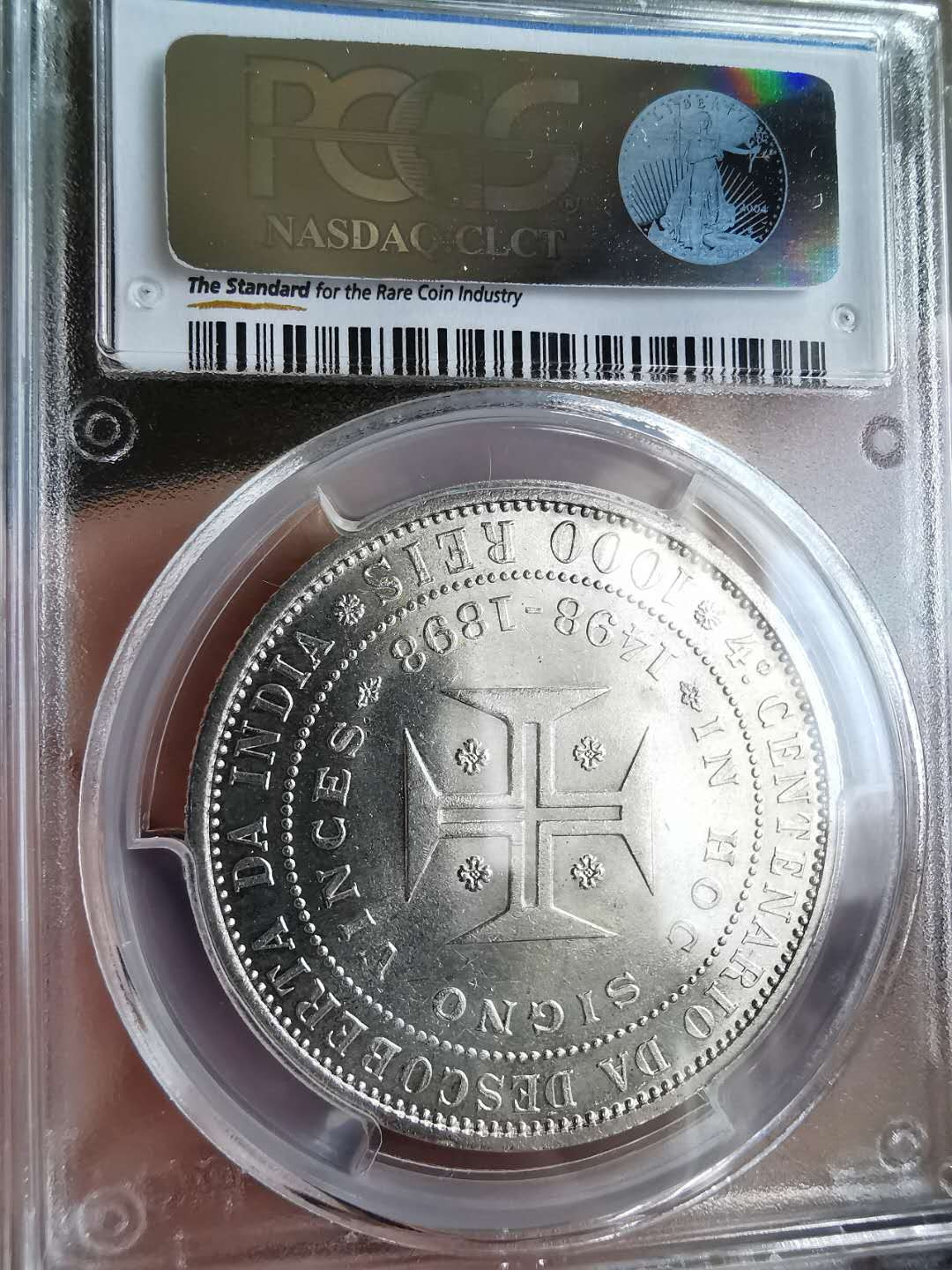 凡希社世界钱币微拍第一百五十七期 1898葡萄牙发现印度1000R大银PCGS-MS63
