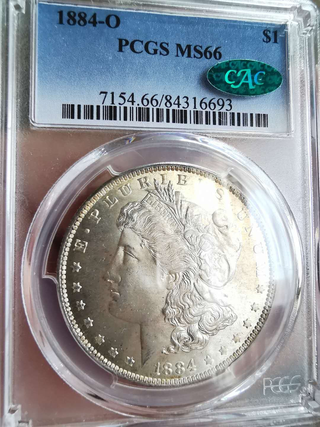 凡希社世界钱币微拍第一百五十七期 荐！1884O美国摩根壹圆PCGS-MS66收藏级！