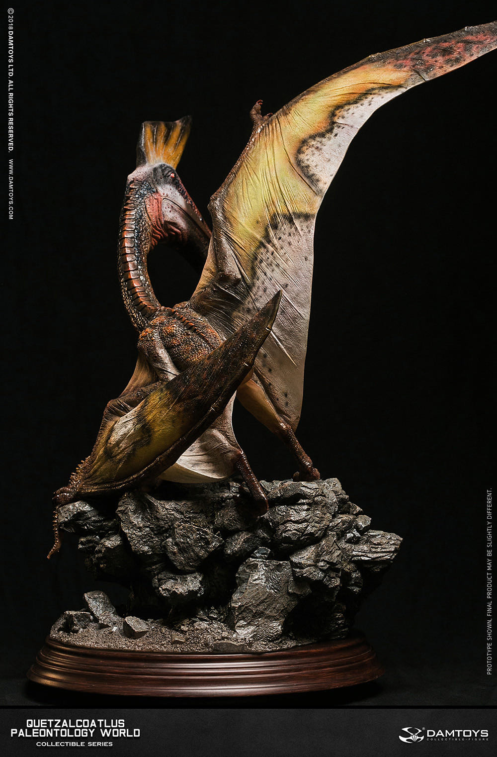 零元拍：DAMTOYS ：博物馆系列 - Quetzalcoatlus/风神翼龙 收藏级雕像