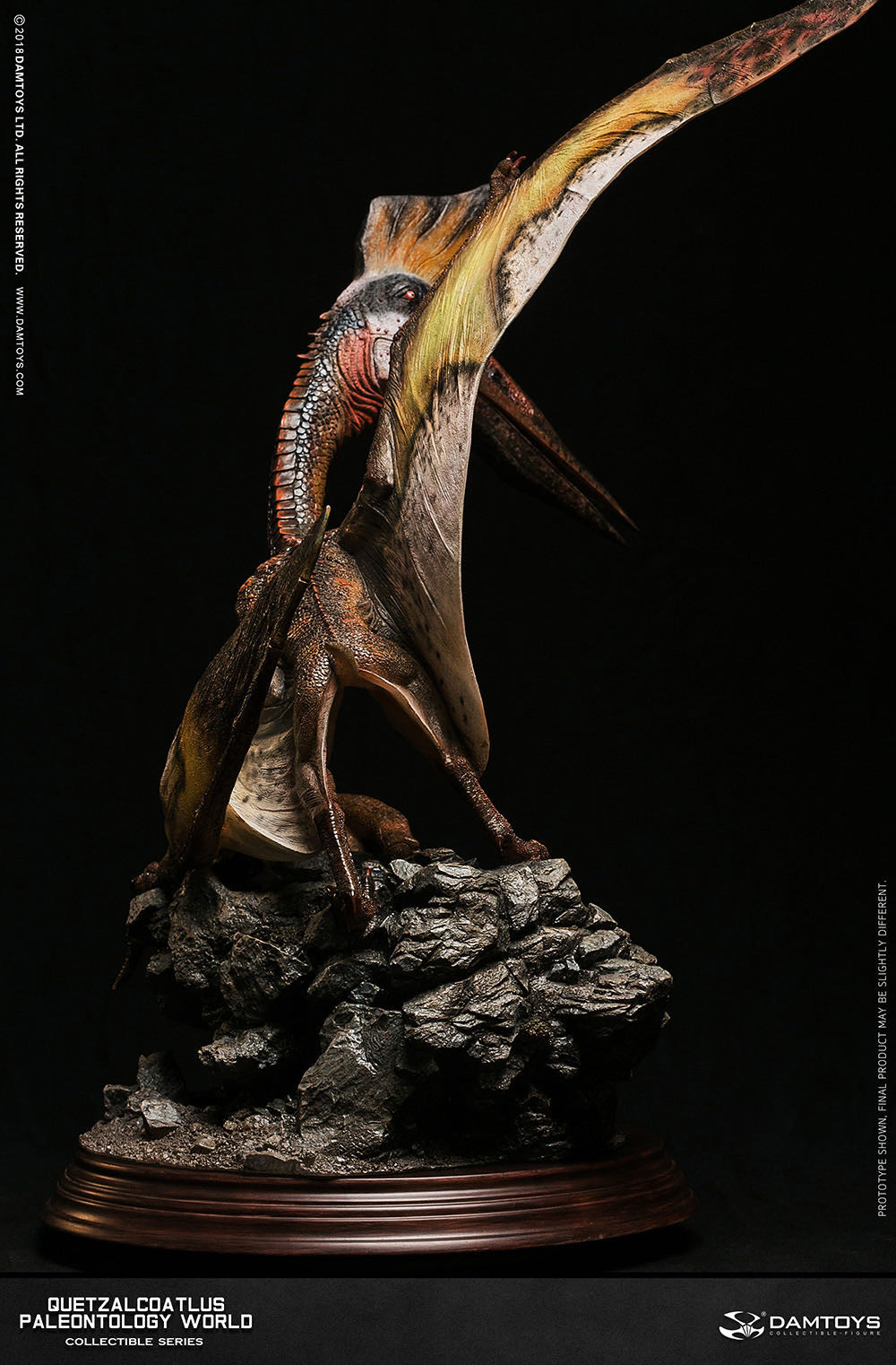 零元拍：DAMTOYS ：博物馆系列 - Quetzalcoatlus/风神翼龙 收藏级雕像