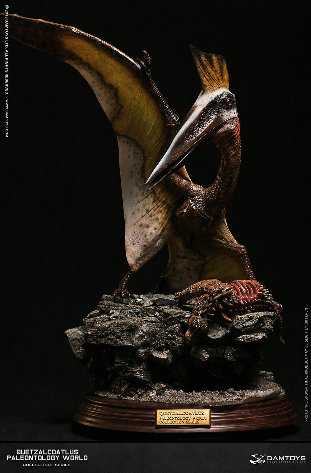 零元拍：DAMTOYS ：博物馆系列 - Quetzalcoatlus/风神翼龙 收藏级雕像