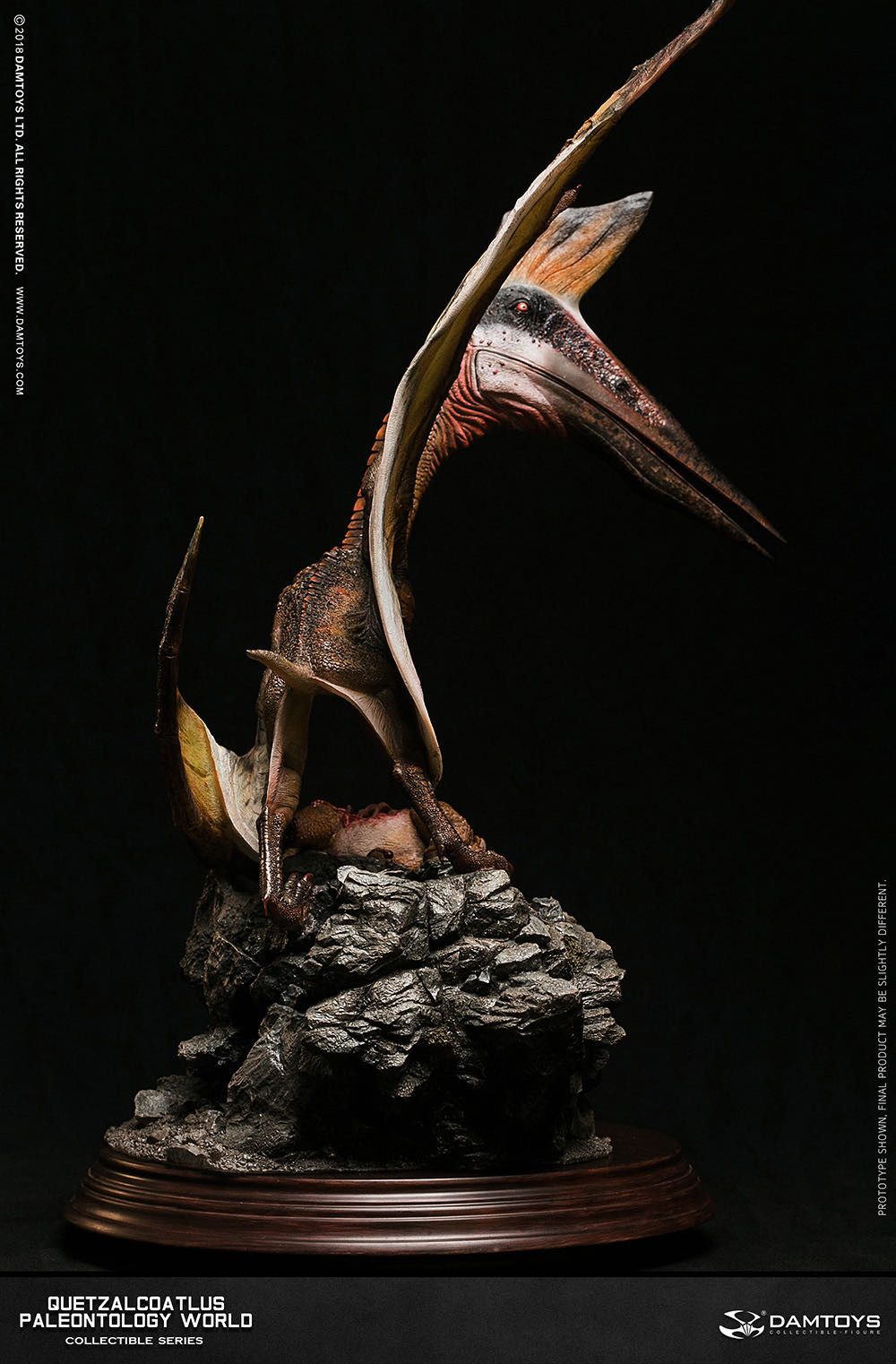 零元拍：DAMTOYS ：博物馆系列 - Quetzalcoatlus/风神翼龙 收藏级雕像