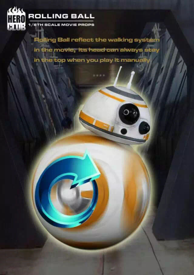 零元拍：HERO CLUB 1/6TH  可行走的小滚球- BB8