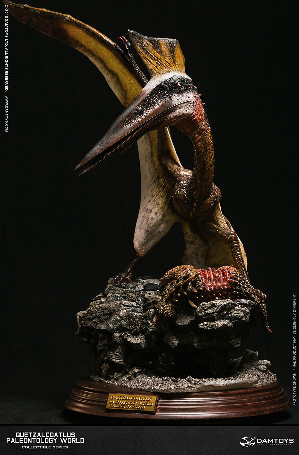 零元拍：DAMTOYS ：博物馆系列 - Quetzalcoatlus/风神翼龙 收藏级雕像