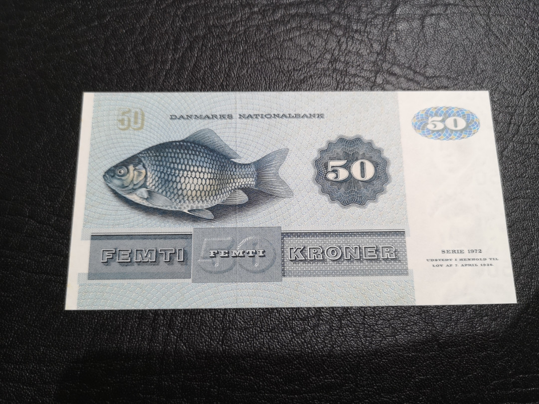 《外钞收藏家》第一百一十期拍卖 丹麦动物版50克朗 全新UNC