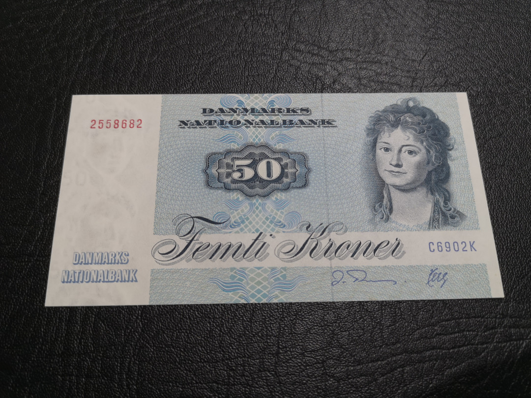 《外钞收藏家》第一百一十期拍卖 丹麦动物版50克朗 全新UNC