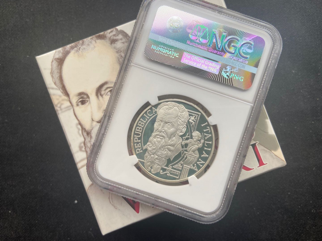 【随心拍&Getcoins】钱币拍卖第八十九期～  2011年意大利瓦萨里诞辰500周年精制币