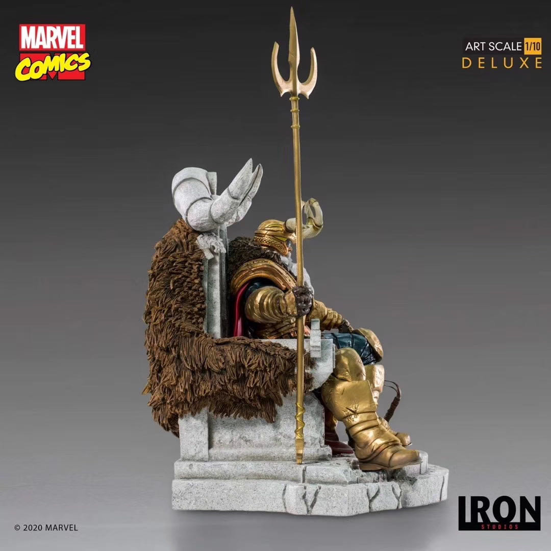 零元拍：Iron Studios MARCAS26220-10 1/10 漫威漫画 阿斯加德众神之王 Odin 奥丁 雕像