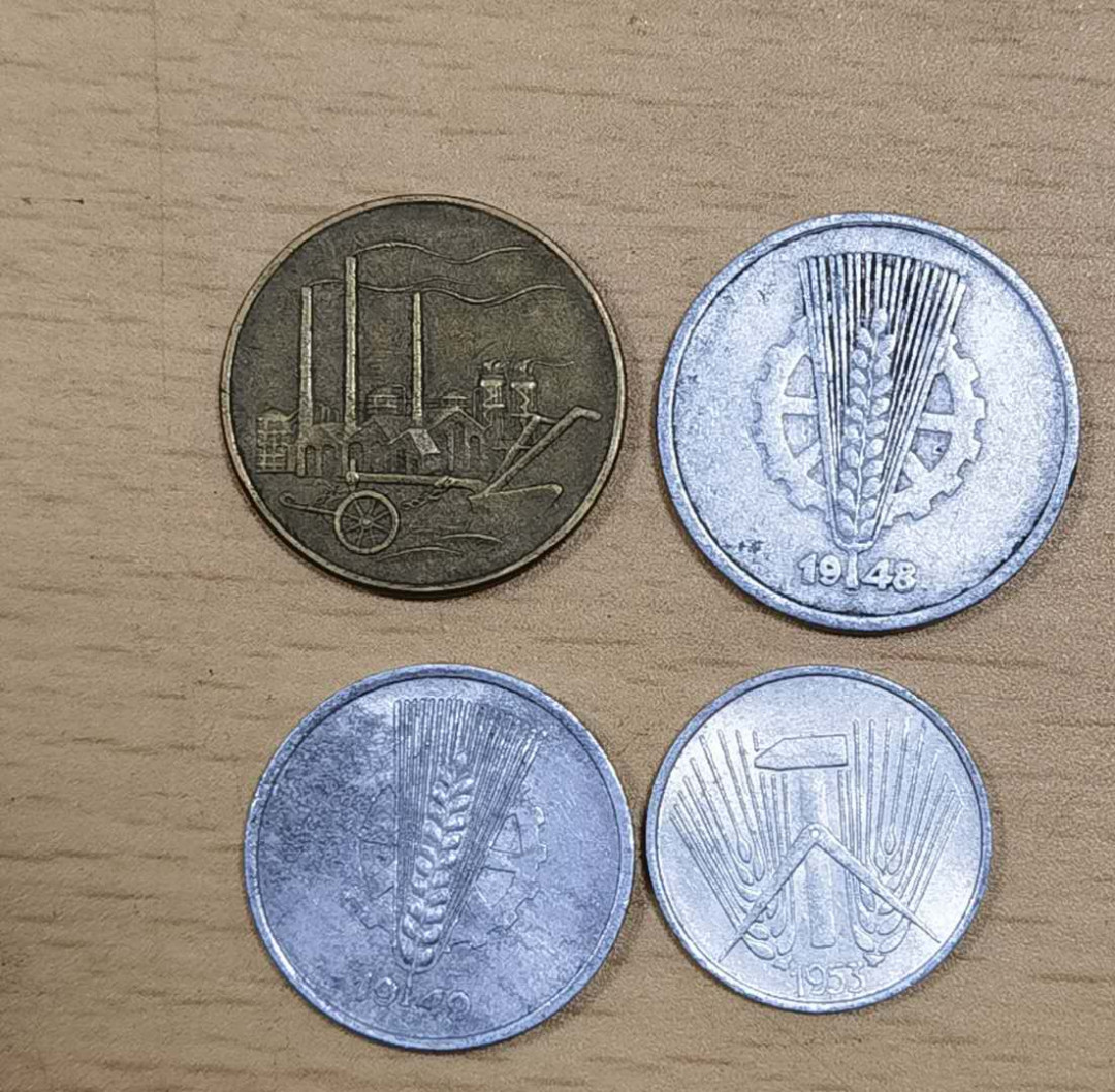 北京马甸外币专卖微拍第五十一期，外国流通币，非贵金属纪念币专场，陆续上新欢迎关注 东德第一版流通币