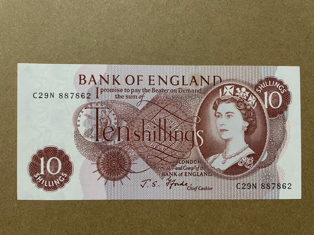 《张总收藏》25期—PMG67 英镑C序列 10先令 1965年 UNC