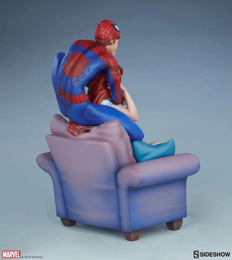 零元拍：Sideshow 200556 12.5寸 The Spider-Man and Mary Jane蜘蛛侠和玛丽 雕像