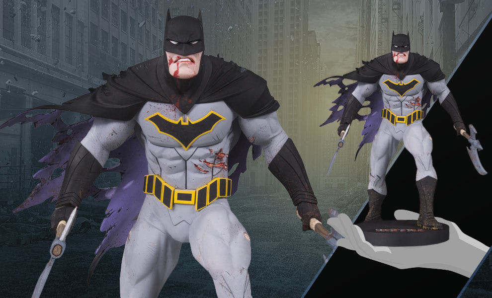 零元拍：DC Collectibles X SIDESHOW ：11寸 DC漫画 蝙蝠侠Metal Batman  雕像（900386）ZLP3