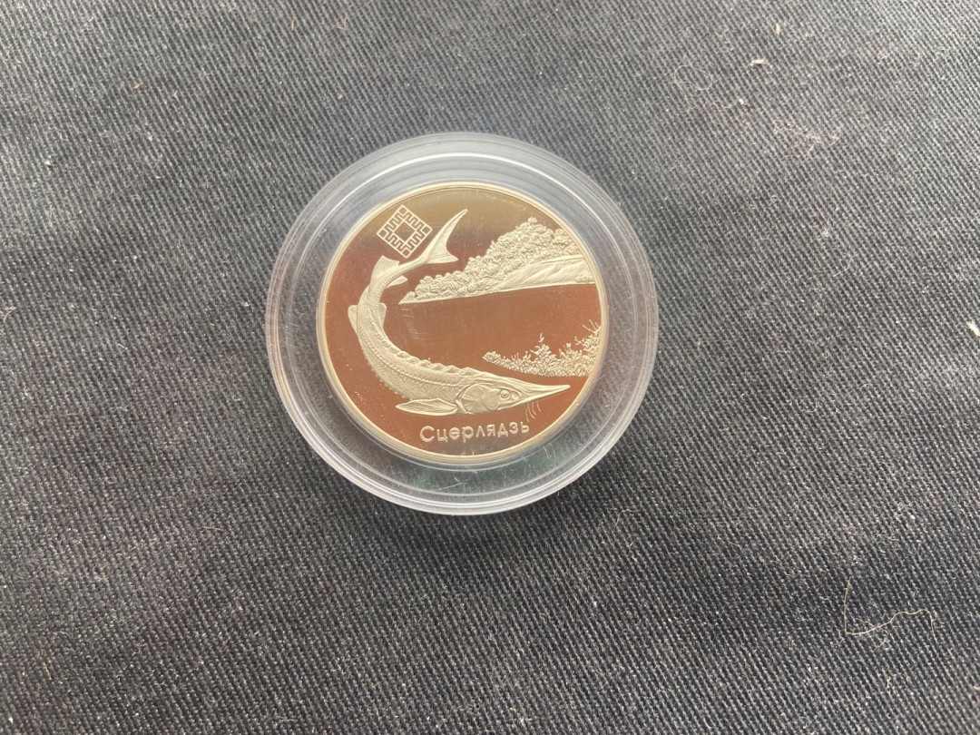 【币观天下】第147期钱币拍卖 【白俄罗斯】2007鲟鱼镍币proof-like