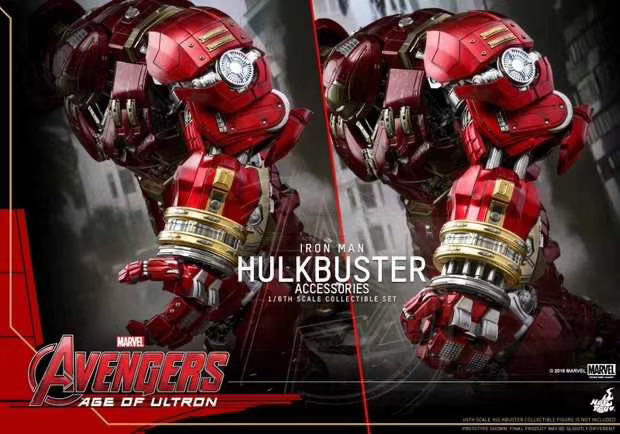 零元拍：HotToys ：1/6《复联2》-反浩克装甲 配件包 ACS006，注意拍品不含图中暗红色反浩克装甲。