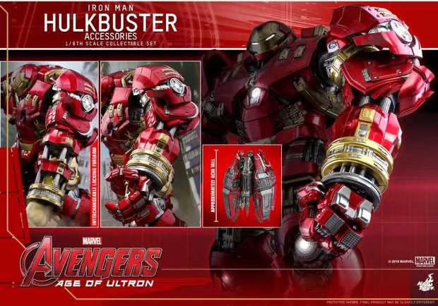 零元拍：HotToys ：1/6《复联2》-反浩克装甲 配件包 ACS006，注意拍品不含图中暗红色反浩克装甲。