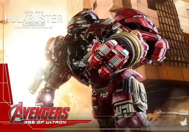 零元拍：HotToys ：1/6《复联2》-反浩克装甲 配件包 ACS006，注意拍品不含图中暗红色反浩克装甲。