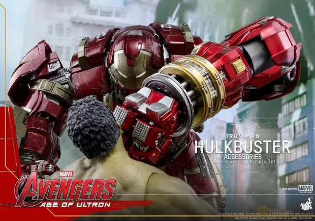 零元拍：HotToys ：1/6《复联2》-反浩克装甲 配件包 ACS006，注意拍品不含图中暗红色反浩克装甲。