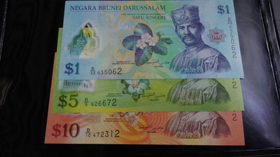 陆续更新上架【囧羊收藏】精选微拍第24期暨2021年第十五期 世界钱币精品 文莱1+5+10林吉特塑料钞小全套 全新绝品 各面值年份见图