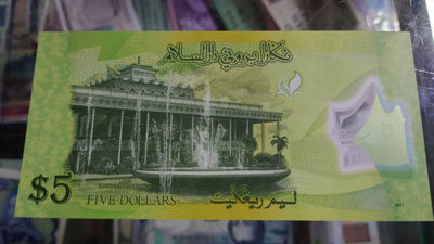 陆续更新上架【囧羊收藏】精选微拍第24期暨2021年第十五期 世界钱币精品 2011年文莱5林吉特 全程无47尾8