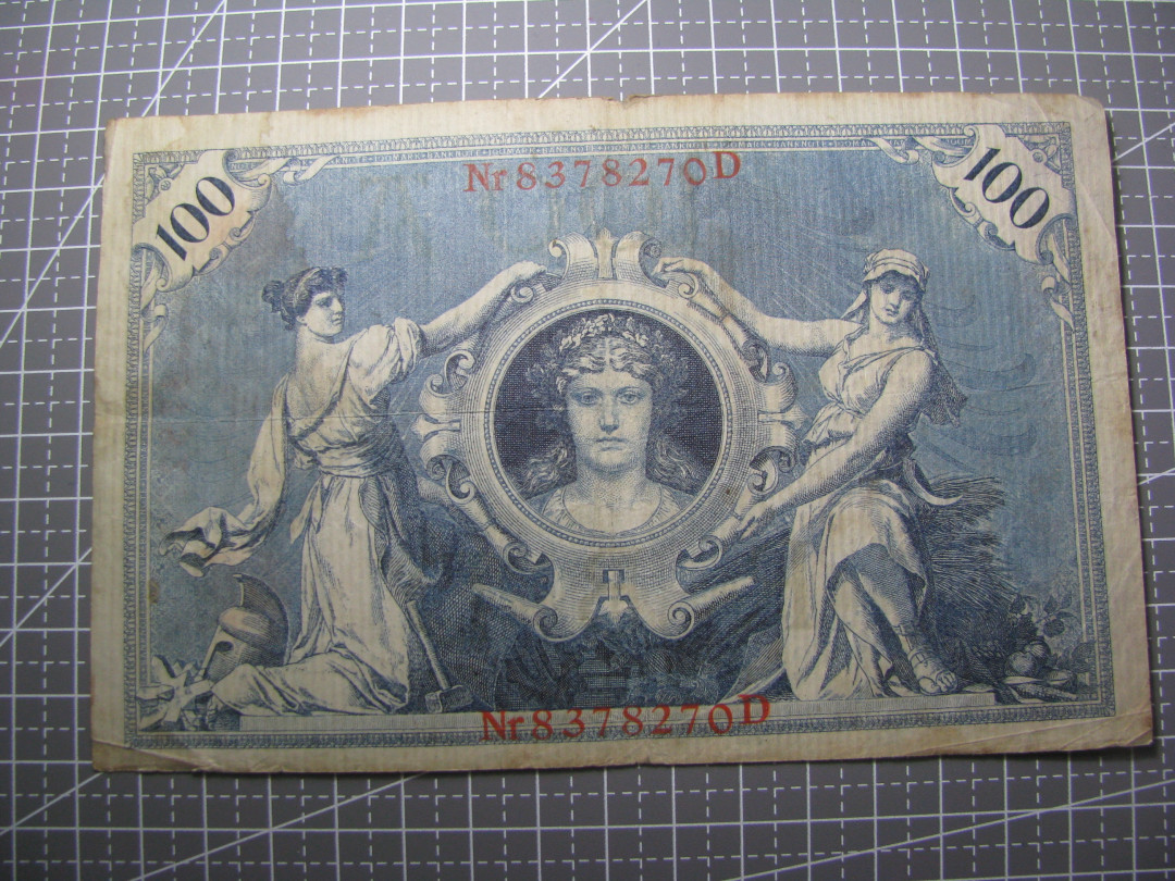 2021“王之爱好”第二期~外国纸币 德国马克：1908年，100马克，纸币