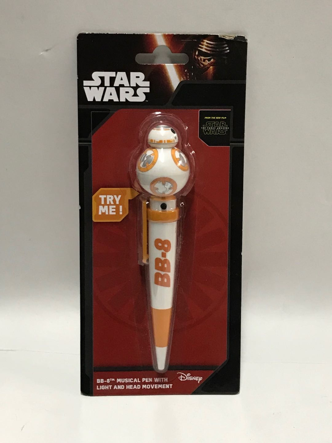 零元拍：迪斯尼正版星球大战 BB8可发光发声个性圆珠笔