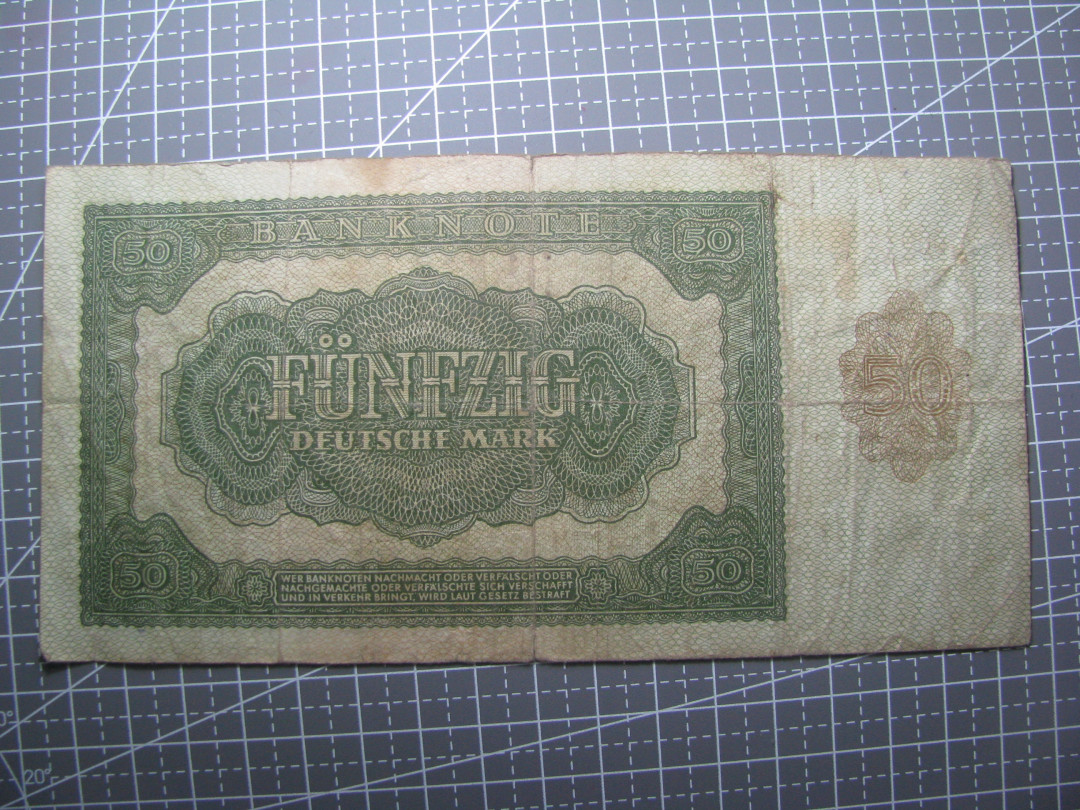 2021“王之爱好”第二期~外国纸币 德国马克：1948年，50马克，纸币