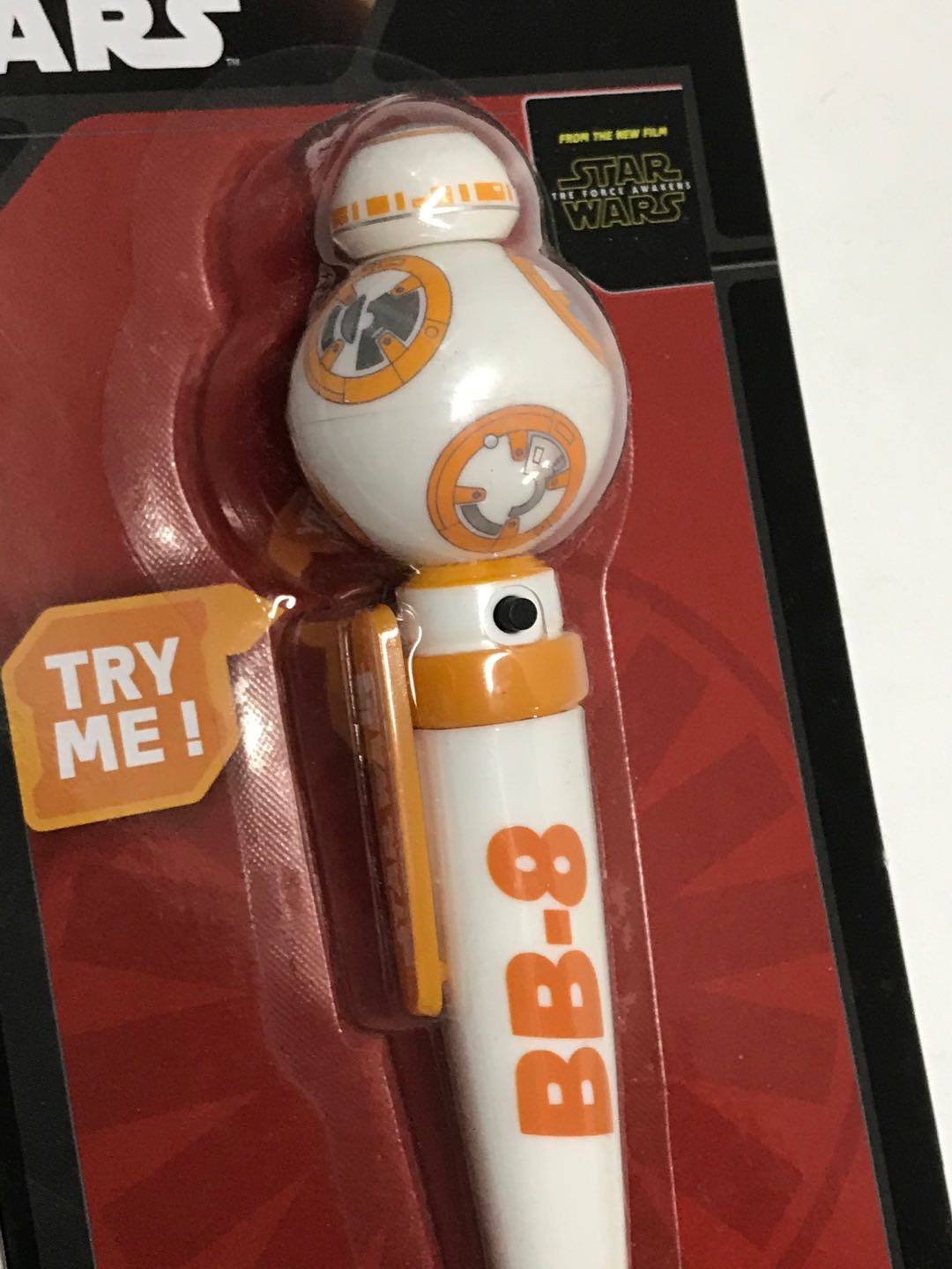 零元拍：迪斯尼正版星球大战 BB8可发光发声个性圆珠笔
