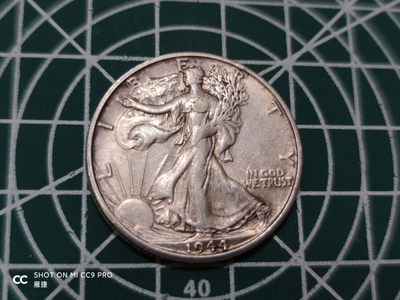 燕姐换藏第四十三场 1944年美国半美元行走女神好品