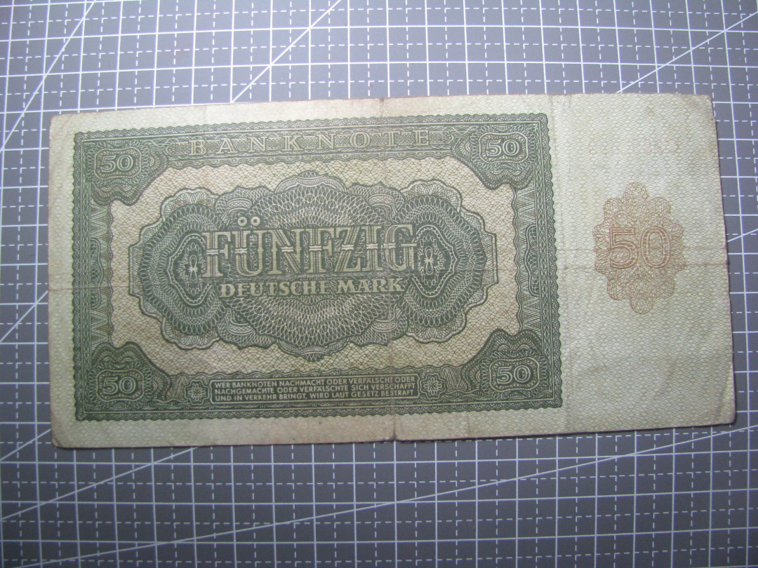 2021“王之爱好”第二期~外国纸币 德国马克：1948年，50马克，纸币