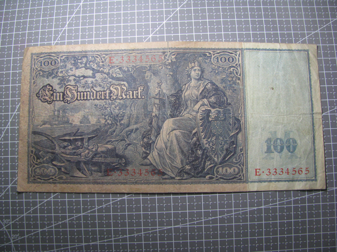 2021“王之爱好”第二期~外国纸币 德国马克：1910年，100马克，纸币