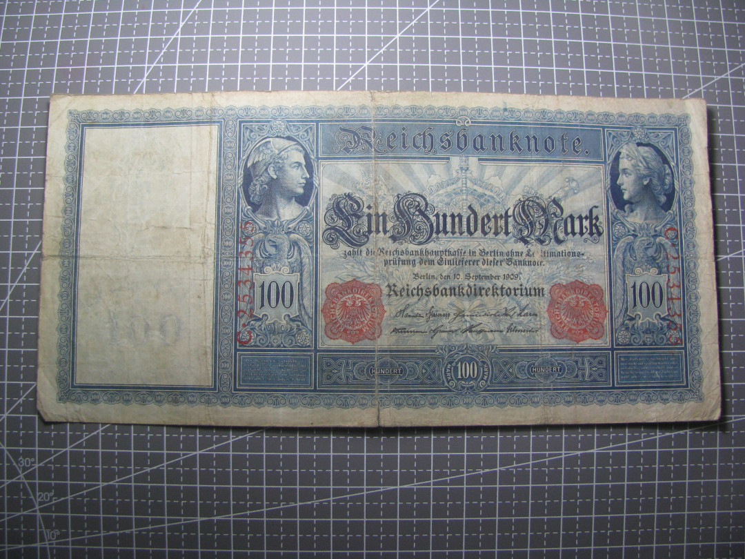 2021“王之爱好”第二期~外国纸币 德国马克：1910年，100马克，纸币