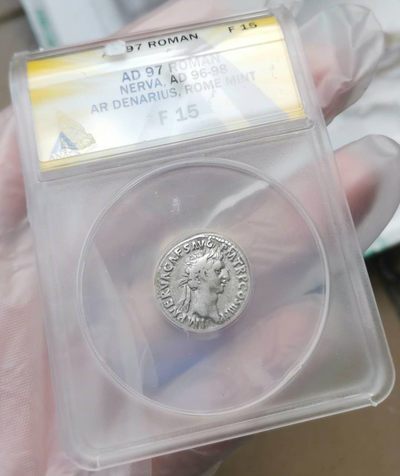 2021“王之爱号”第一期～古罗马币 - 古罗马帝国，皇帝涅尔瓦，银币