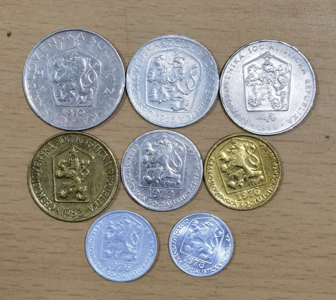 马甸外币专卖微拍第五十三期，外国非贵金属纪念币流通币专场，陆续上新欢迎关注 捷克斯洛伐克