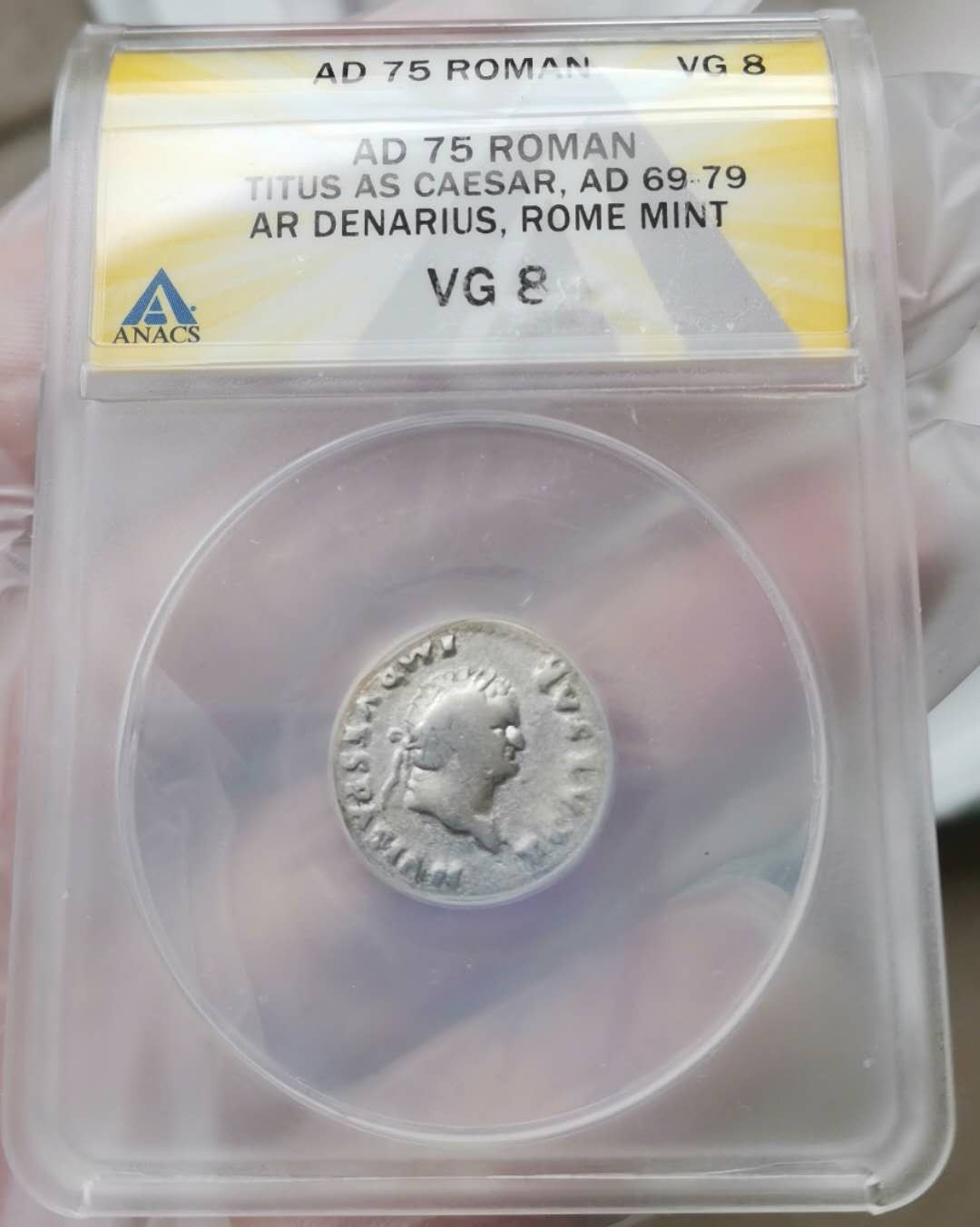 2021“王之爱号”第一期～古罗马币 古罗马帝国，皇帝提图斯，银币