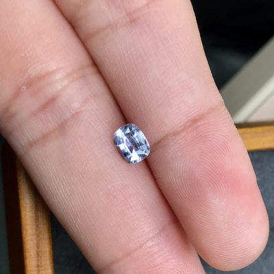 公示 |「80年斯里兰卡宝石公司HH GEMS 【大牌尾单 小彩色蓝宝石专辑】」 - White Sapphire 白色蓝宝石 浅蓝色 0.58ct 纯天然裸石