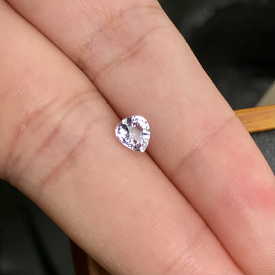 公示 |「80年斯里兰卡宝石公司HH GEMS 【大牌尾单 小彩色蓝宝石专辑】」 - White Sapphire 白色蓝宝石 浅粉色 0.57ct 纯天然裸石
