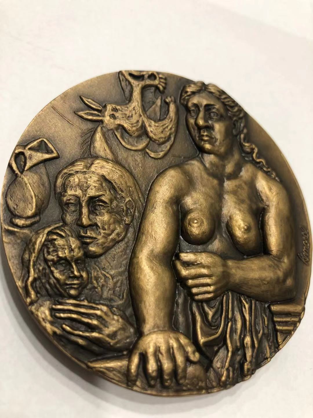 喜迎🐂年艺术麦朵尔第十二场拍卖 高浮雕黄铜 毕加索和代表作 裸章