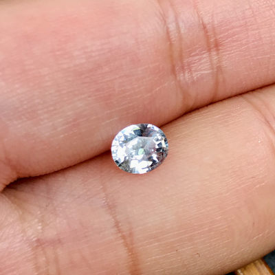 公示 |「80年斯里兰卡宝石公司HH GEMS 【大牌尾单 小彩色蓝宝石专辑】」 - White Sapphire 白色蓝宝石  0.90ct 纯天然裸石