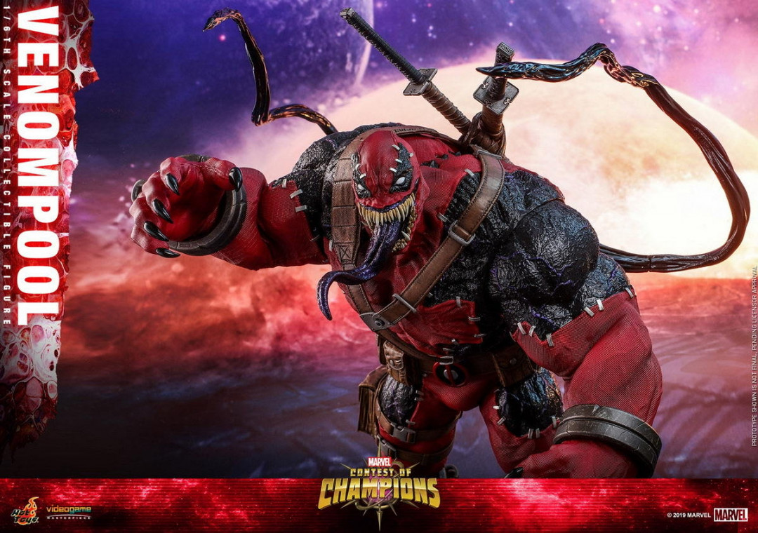零元拍：HotToys：1/6 VGM35 漫威漫画- Venompool/毒液死侍 标准版