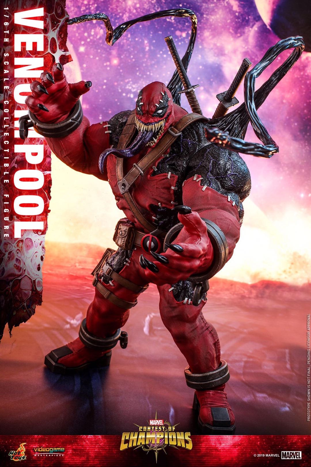 零元拍：HotToys：1/6 VGM35 漫威漫画- Venompool/毒液死侍 标准版
