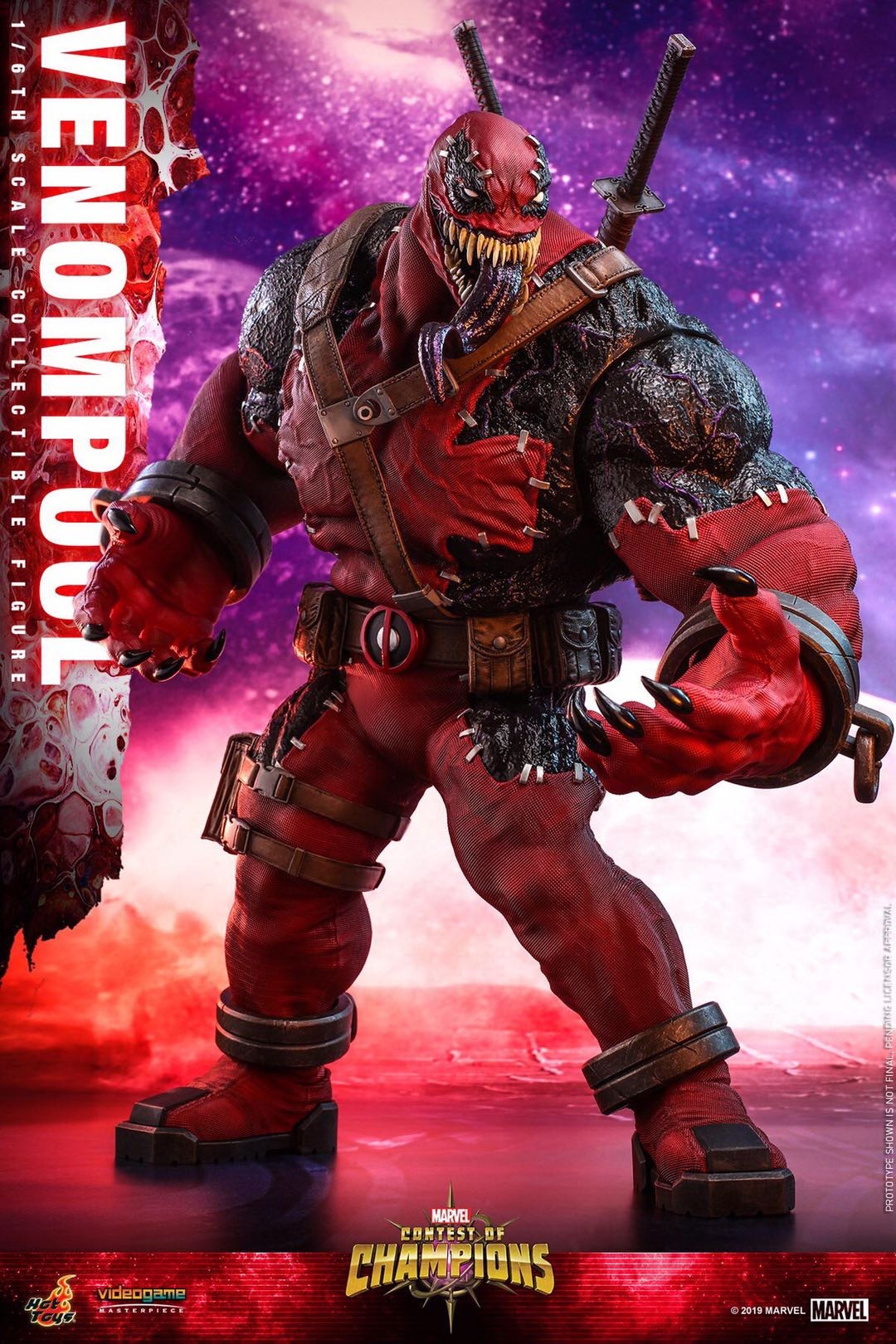 零元拍：HotToys：1/6 VGM35 漫威漫画- Venompool/毒液死侍 标准版