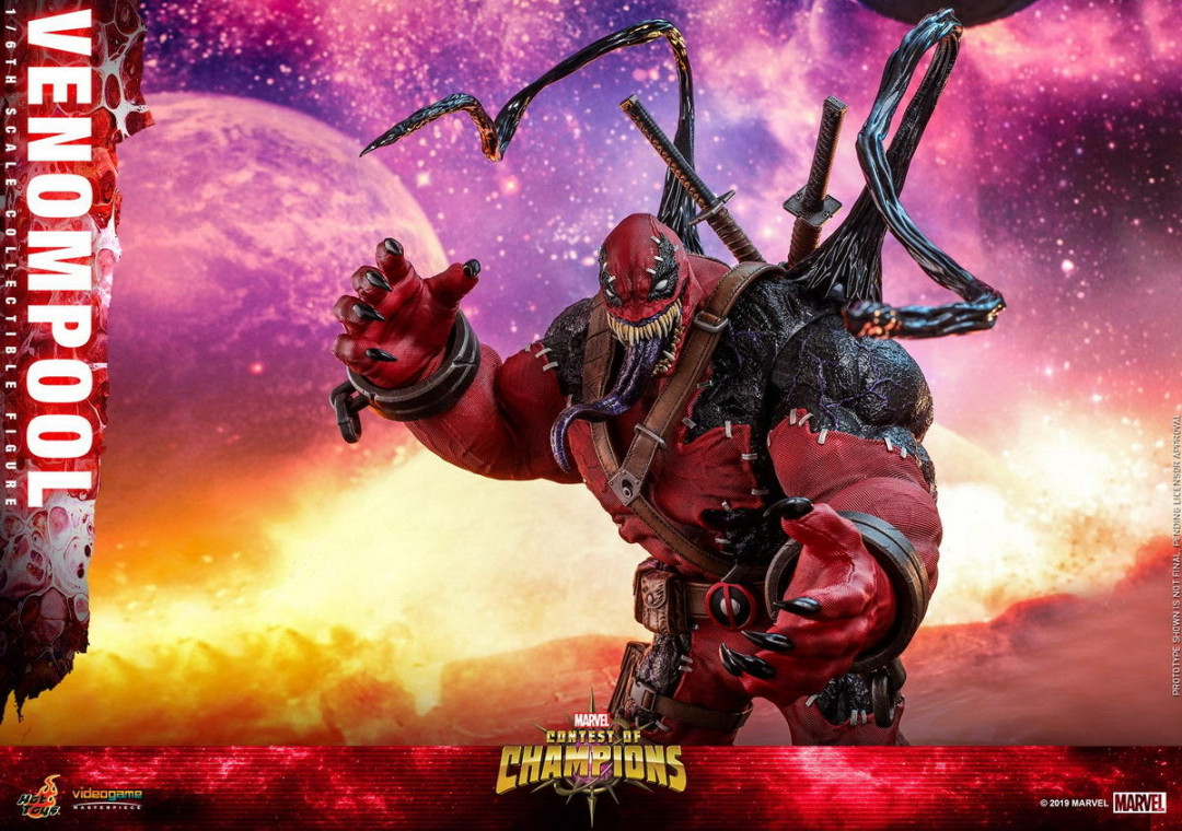 零元拍：HotToys：1/6 VGM35 漫威漫画- Venompool/毒液死侍 标准版