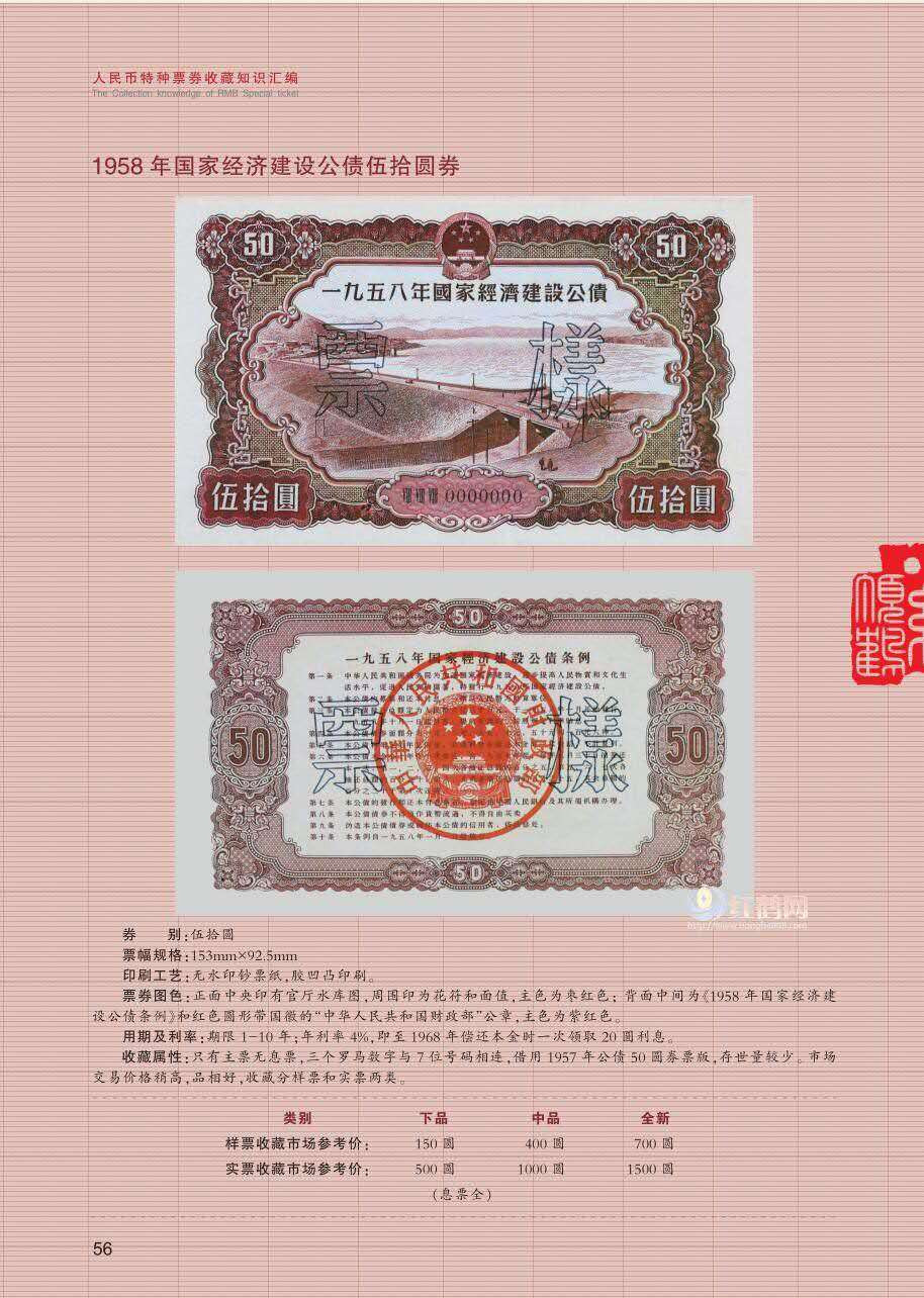 《人民币特种票券收藏知识汇编》