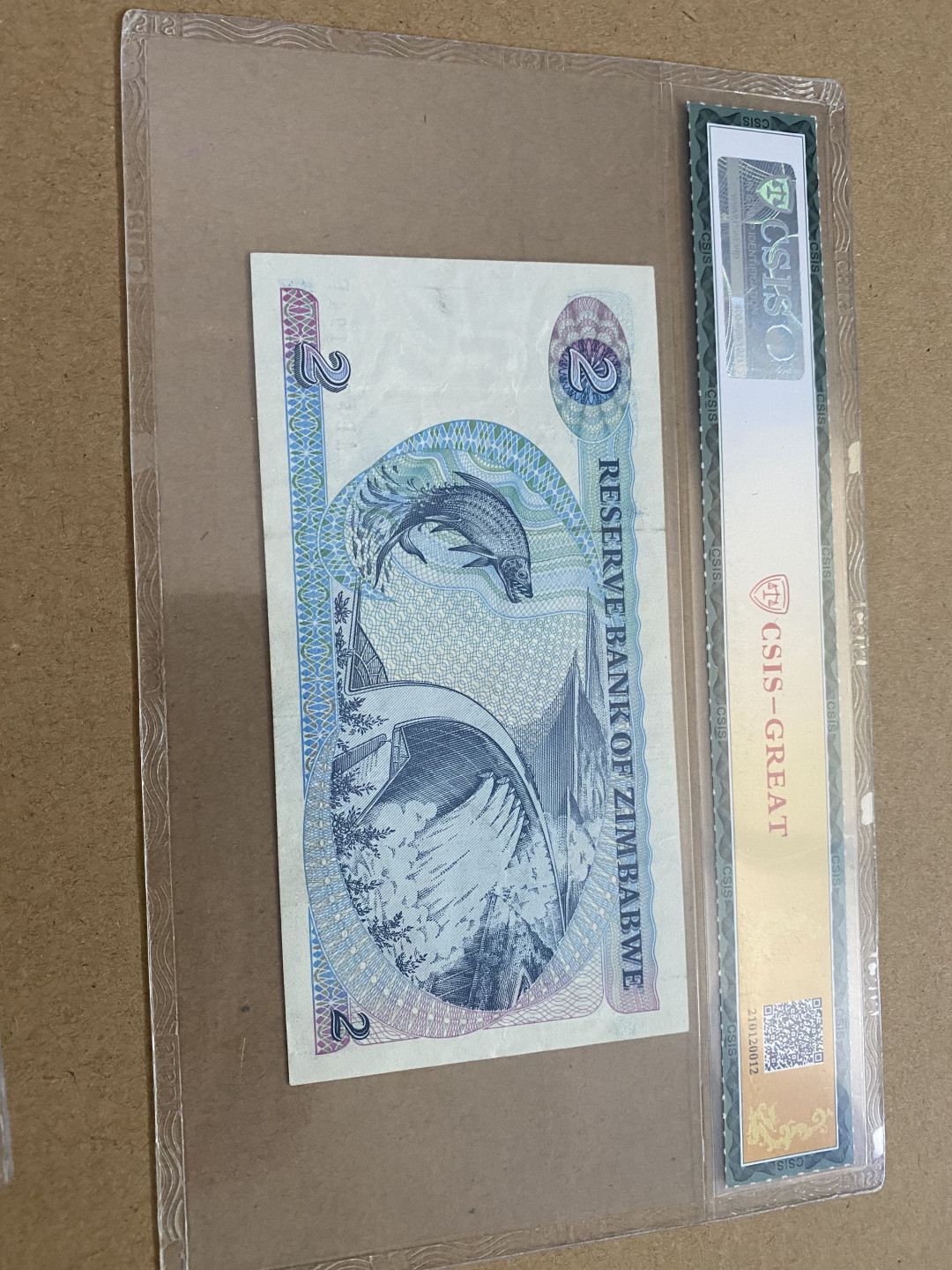 CSIS-GREAT评级精品钱币拍卖第九十二期 津巴布韦 纸币