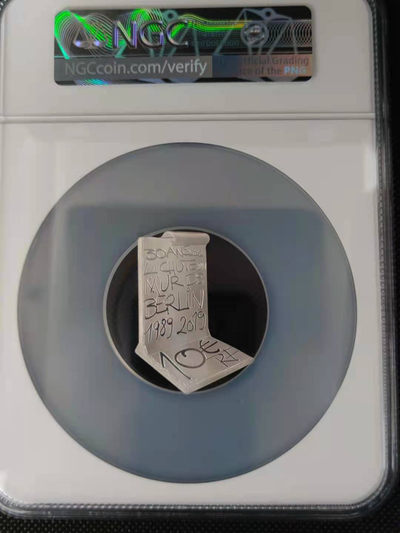 【随心拍&Getcoins】钱币拍卖第九十期～ 获奖法国2019年柏林墙推倒30周年异形精制纪念银币