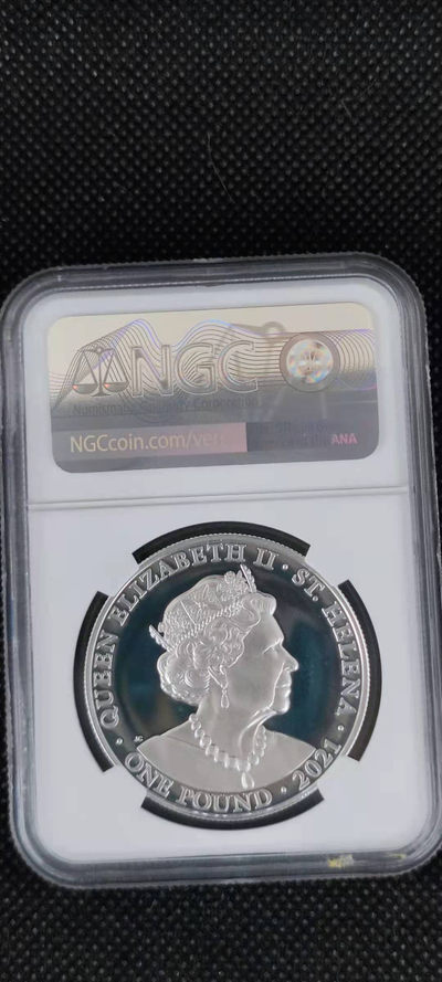 【随心拍&Getcoins】钱币拍卖第九十期～ 圣赫勒2021年美德胜利女生神1盎司精制纪念银币