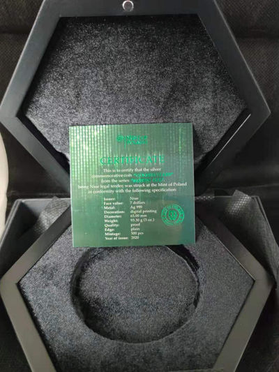 【随心拍&Getcoins】钱币拍卖第九十期～ 纽埃2020年克里姆特名画黄金眼泪3盎司纪念彩银币