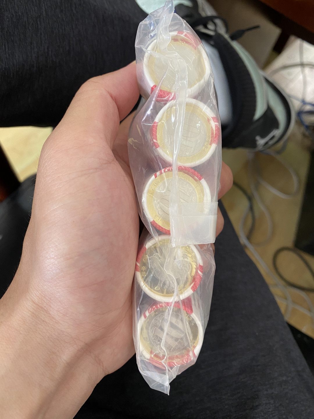 【华誉王者】1670期拍卖 牛年纪念币原包，5卷，100枚，银行一手货源，绝品